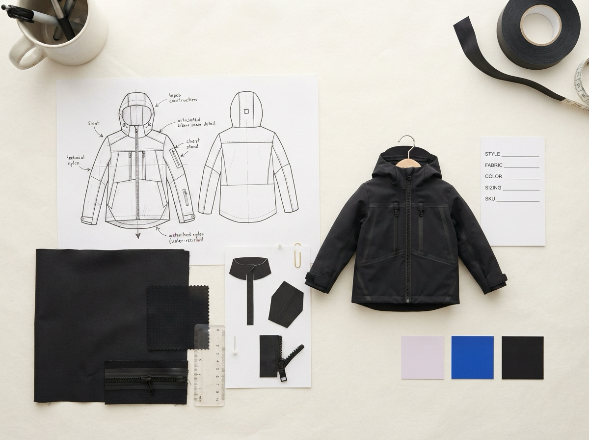 Ayzelify apparel product design studio workflow for product concepts and launch assets